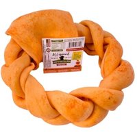 Lifebound Kauknochen aus Kalbsleder, geflochten, 6 Stück, 15 cm von Lifebound