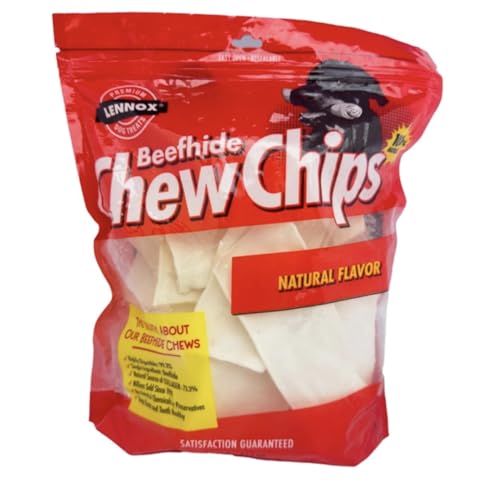 Natürliche Kauchips für Hunde – Knuspriger Kausnack zur Zahnpflege – Langanhaltender Genuss – Ohne Zusatzstoffe – Für kleine bis große Hunde (500g, Natur) von Lifebound