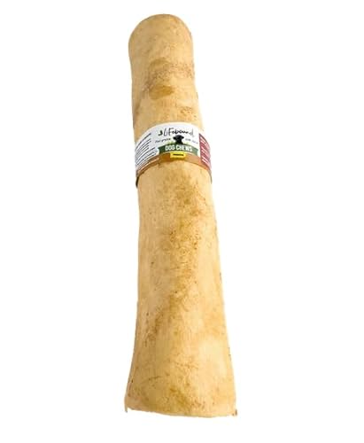 Natürlicher Kauknochen für Hunde – Leckerer Kausnack zur Zahnpflege – Langanhaltend, fettarm & ohne Zusatzstoffe – Für alle Hunde (groß/22,8-25,4cm, Erdnussbutter) von Lifebound