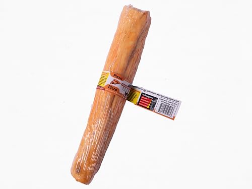 Natürlicher Kauknochen für Hunde – Leckerer Kausnack zur Zahnpflege – Langanhaltend, fettarm & ohne Zusatzstoffe – Für alle Hunde (groß/22,8-25,4cm, Pizza) von Lifebound