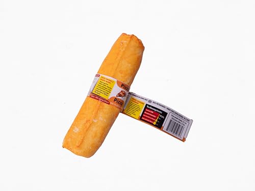 Natürlicher Kauknochen für Hunde – Leckerer Kausnack zur Zahnpflege – Langanhaltend, fettarm & ohne Zusatzstoffe – Für alle Hunde (klein/12,7cm, Pizza) von Lifebound