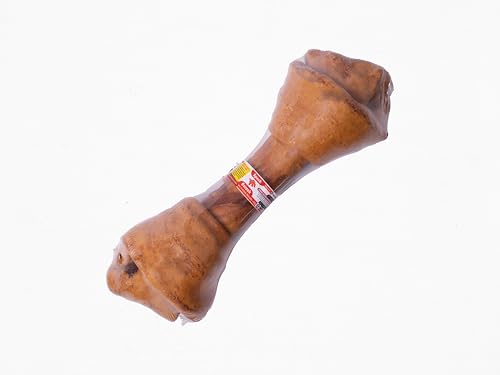 Premium Kauknochen für alle Hunde – Kalbshaut Kausnack zur Zahnpflege & Beschäftigung – Natürlich & fettarm (2XL/38,1-40,64, Bacon) von Lifebound