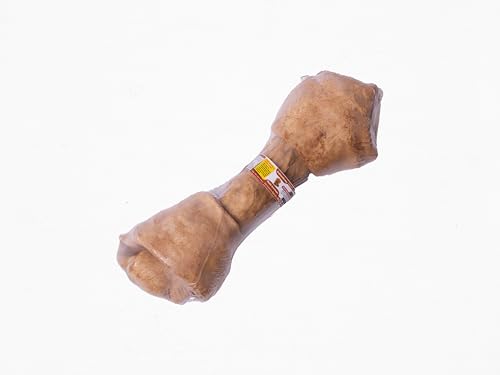 Premium Kauknochen für alle Hunde – Kalbshaut Kausnack zur Zahnpflege & Beschäftigung – Natürlich & fettarm (XL/20,3-22,8cm, Erdnussbutter) von Lifebound