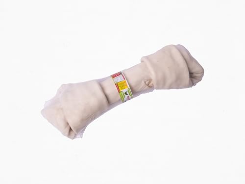 Premium Kauknochen für alle Hunde – Kalbshaut Kausnack zur Zahnpflege & Beschäftigung – Natürlich & fettarm (XL/20,3-22,8cm, Natur) von Lifebound
