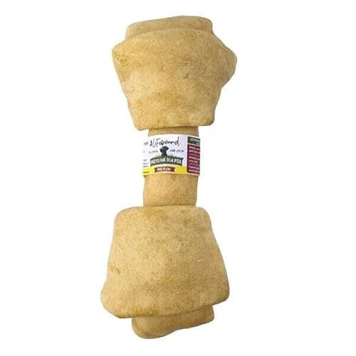 Premium Kauknochen für alle Hunde – Kalbshaut Kausnack zur Zahnpflege & Beschäftigung – Natürlich & fettarm (XS/7-10cm, Käse) von Lifebound