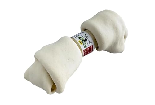 Premium Kauknochen für alle Hunde – Kalbshaut Kausnack zur Zahnpflege & Beschäftigung – Natürlich & fettarm (XS/7-10cm, Natur) von Lifebound