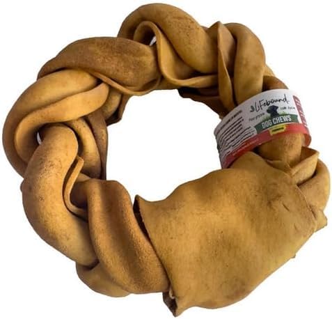 Ring-Kauknochen für Hunde – Natürlicher, zahnfreundlicher Kausnack in Ringform – Langanhaltender Kauspaß – Ohne Zusatzstoffe – Für kleine bis große Hunde (12,7-15,2cm, Bacon) von Lifebound