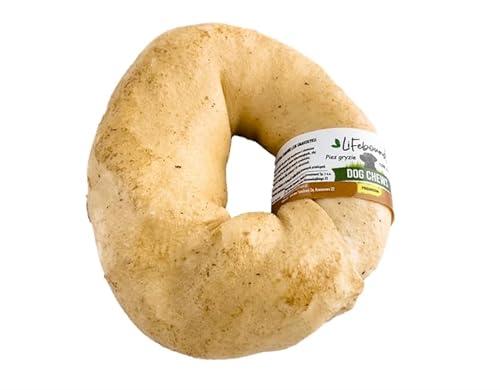 Ring-Kauknochen für Hunde – Natürlicher, zahnfreundlicher Kausnack in Ringform – Langanhaltender Kauspaß – Ohne Zusatzstoffe – Für kleine bis große Hunde (Kleiner Ring/8,9cm, Erdnussbutter) von Lifebound
