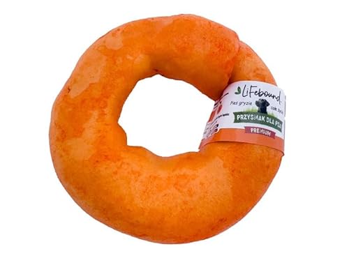 Ring-Kauknochen für Hunde – Natürlicher, zahnfreundlicher Kausnack in Ringform – Langanhaltender Kauspaß – Ohne Zusatzstoffe – Für kleine bis große Hunde (Kleiner Ring/8,9cm, Honig) von Lifebound