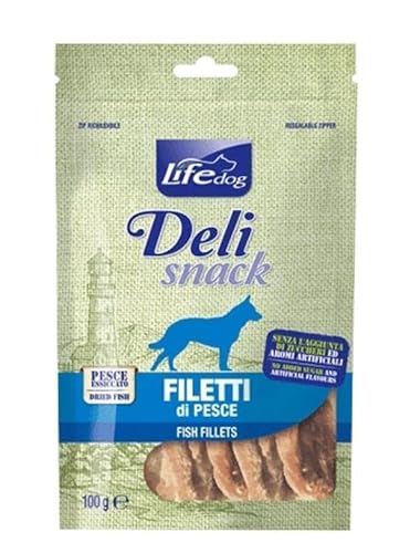 Life Dog Fischfilets, Deli Snack 100g von Lifedog