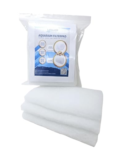 Lifegard Aquatics - Hochwertiges, weißes, gebundenes Filterpad für Aquarien, kristallklares Wasser, 2,5 cm dick (30,5 cm breit, 91,4 cm lang) von Lifegard Aquatics