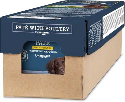 Amazon-Marke: Lifelong Hundefutter Pastete mit Geflügel, 10-er Pack x 300g von Lifelong