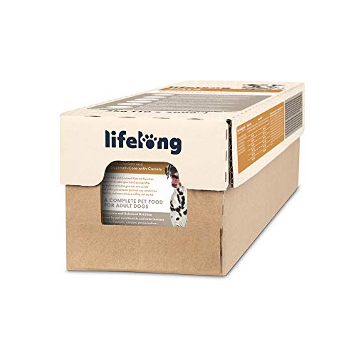 Amazon-Marke: Lifelong Hundefutter, Pastete mit Huhn und Gourmet-Kern mit Karotten, 300g, 10er-Pack von Lifelong