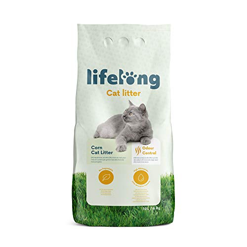 Amazon-Marke - Lifelong Klumpende Mais Katzenstreu, Unparfümiert, 10L (1er-Pack) von Lifelong