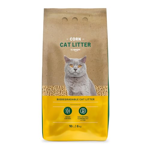 by Amazon Klumpende Mais Katzenstreu, Unparfümiert, 10L (1er-Pack) von by Amazon