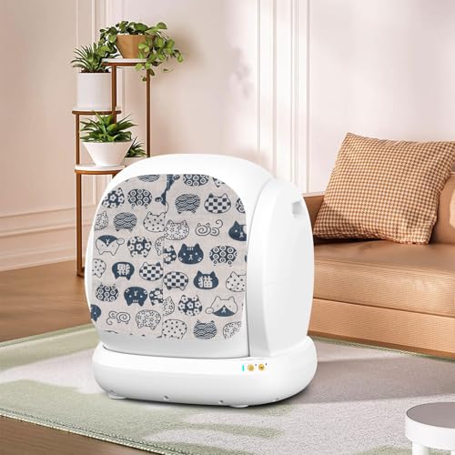 Ligebul Katzentoilettenvorhang, Katzentoilette Türklappe Selbstreinigende Boxen Türvorhang für automatischen Katzentoilettenroboter (nur Vorhang) von Ligebul