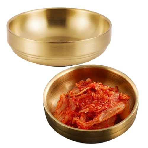 2pcs Gold Hundeschalen, 5, 7-Zoll-Edelstahl polierte und Glatte Haustierschalen, abriebresistente und leicht zu reinigende für Zuhause, Katze, Goldener Hund 2pcs Gold Hundeschalen, 5, 7-Zoll-Edelstahl polierte und Glatte Haustierschalen, abriebresistente und leicht zu reinigende für Zuhause, Katze, Goldener Hund von Ligeinsrk