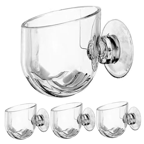 4pcs Aquariumpflanzenhalter, klare Pflanzentöpfe mit Saugnapf, Plastikfischtankbehörden für Aquariumdekor, Halter, Töpfe von Ligeinsrk