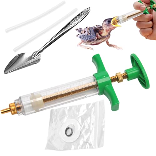 Baby -Vogel -Fütterungskit 6PCs/Set 20 ml Babyvögel Fütterung Spritze mit Schlauch- und Löffel Handgerät mit Skala und Positionierungsschraube für kranke Vogelbird von Ligeinsrk