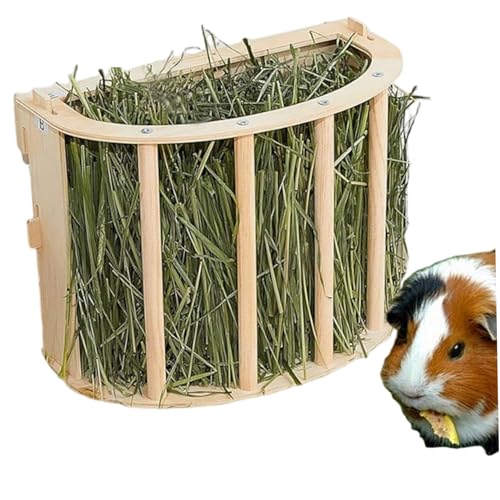 Kaninchen -Heu -Feeder, große Kapazität Holz Meerschweinchen -Heuhändler, Aufhängen Fütterungsregal für kleine Haustiere, leicht zu versammeln, Kaninchen Kaninchen -Heu -Feeder, große Kapazität Holz Meerschweinchen -Heuhändler, Aufhängen Fütterungsregal für kleine Haustiere, leicht zu versammeln, Kaninchen von Ligeinsrk