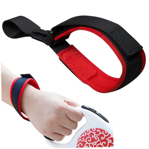 Kurzhunde Blei, Hände kostenlos, Anti-Dislodging Retractable Dog Blei verstellbares Haustier-Handgelenkriemen für kleine bis große Hunde, einziehbar, kurz von Ligeinsrk