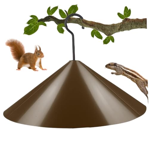 Ligeinsrk Eichhörnchen Schaffer 19 '' Dia Plastik Vogelfutterhäuschen Eichhörnchen Guard mit Hakenwickel um Stopper abgenag von Ligeinsrk