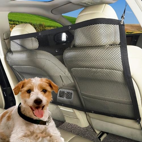 Ligeinsrk Hundenetz für Auto, 45x24 Zoll Rücksitzmaschauto -Hundebarriere mit Einstellseil und Haken, tragbares Haustiernetz für SUV -Fahrzeug, Barriere für SUV, für Ligeinsrk Hundenetz für Auto, 45x24 Zoll Rücksitzmaschauto -Hundebarriere mit Einstellseil und Haken, tragbares Haustiernetz für SUV -Fahrzeug, Barriere für SUV, für von Ligeinsrk
