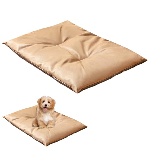 Ligeinsrk Kunstleder-Hundebett, 26x20-Zoll wasserdichte Hund Schlafmatte, doppelte Seitenstierbodenkissen für Katzen Hunde Ligeinsrk Kunstleder-Hundebett, 26x20-Zoll wasserdichte Hund Schlafmatte, doppelte Seitenstierbodenkissen für Katzen Hunde von Ligeinsrk