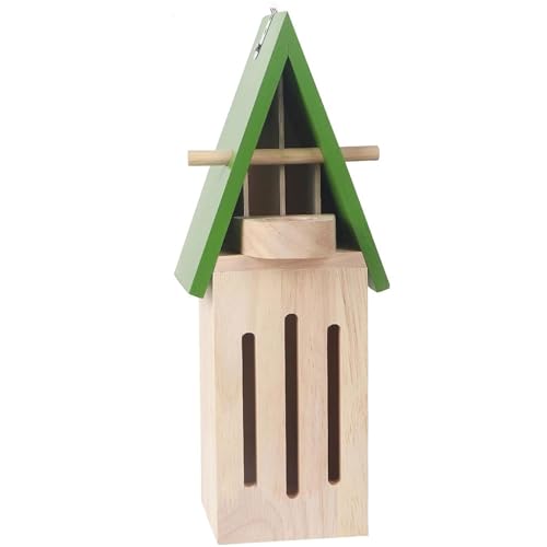 Schmetterlingshaus mit Schmetterlingsfuttermittel Holz 3.5x3.5x12in Lebensraum Dekorative Häuser für Gartenhaus außerhalb des Hofes von Ligeinsrk