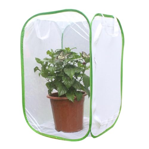 Schmetterlingszuchtnetzfalten Schmetterling Lebensraum Käfig weißer Mesh Käfig für Kid Garden Science Education Tool 40x40x60cmbutterfly von Ligeinsrk