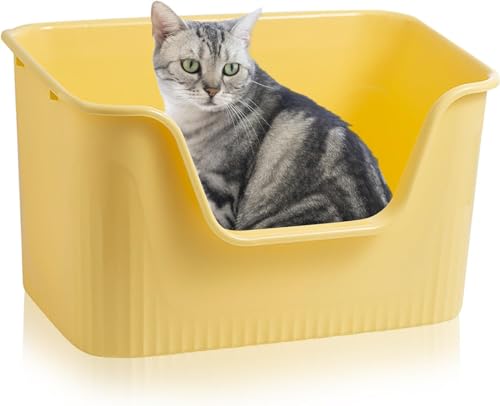 Lighterday Katzenklo Hoher Rand 64x45x33cm,KatzentoiletteGroß, Katzenklo XXL Ohne Deckel Katzenklo Groß Katzentoiletten für Katze, Kaninchen,Kätzchen(Grau, Große) Lighterday Katzenklo Hoher Rand 64x45x33cm,KatzentoiletteGroß, Katzenklo XXL Ohne Deckel Katzenklo Groß Katzentoiletten für Katze, Kaninchen,Kätzchen(Grau, Große) von Lighterday