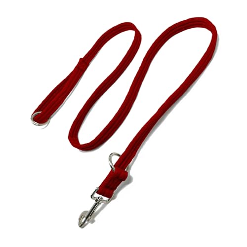 Trainingsleine, multifunktional, 3 verstellbare Längen, Hundeleine, Anti-Zieh-Hundetraining, leicht, langlebig, geeignet für mittelgroße bis große Hunde (Rot, M) von Lihtaiyi