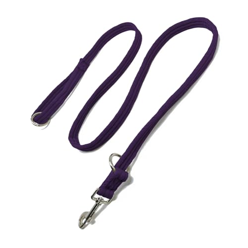 Trainingsleine, multifunktional, 3 verstellbare Längen, Hundeleine, Anti-Zieh-Hundetraining, leicht, langlebig, geeignet für mittelgroße bis große Hunde (Violett, M) von Lihtaiyi