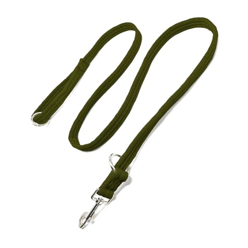Trainingsleine, multifunktional, 3 verstellbare Längen, Hundeleine, Anti-Ziehen, Hundetraining, leicht, langlebig, geeignet für mittelgroße bis große Hunde (Armeegrün, M) von Lihtaiyi