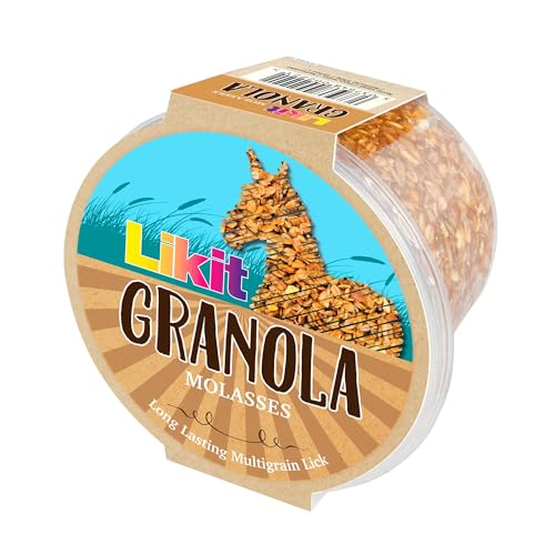 Likit Granola-Leckerli für Pferde | Leckeres, lang anhaltendes Pferde-Leckerli | Lindert Langeweile und Stress bei Pferden | In Mehreren Geschmacksrichtungen erhältlich | 550 g (Melasse) von Likit