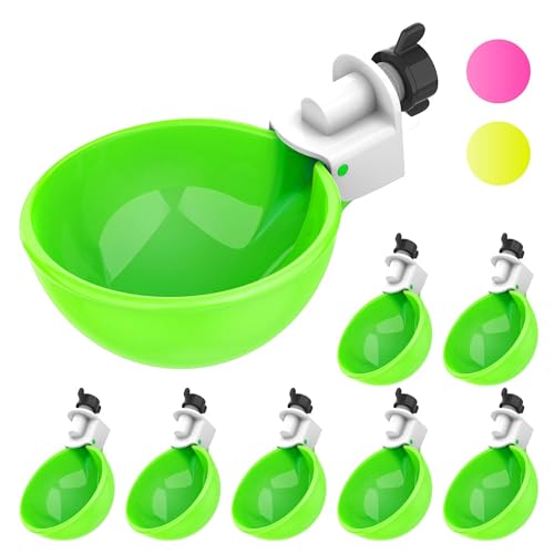 Lil'Clucker - Grüne große automatische Hühnertränkerbecher geeignet für Enten, Gänse, Truthähne, Kaninchen - Wasser-Futter-Kit - Geflügelbewässerung - 8 Stück Lil'Clucker - Grüne große automatische Hühnertränkerbecher geeignet für Enten, Gänse, Truthähne, Kaninchen - Wasser-Futter-Kit - Geflügelbewässerung - 8 Stück von Lil'Clucker
