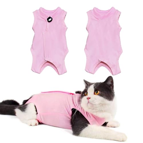 Lilbitty Katzen Erholungsanzug für Bauchwunden oder Hautkrankheiten, atmungsaktiver Katzen Operations Erholungsanzug, chirurgischer Anzug,die Wunden Nicht lecken,S,rosa Lilbitty Katzen Erholungsanzug für Bauchwunden oder Hautkrankheiten, atmungsaktiver Katzen Operations Erholungsanzug, chirurgischer Anzug,die Wunden Nicht lecken,S,rosa von Lilbitty