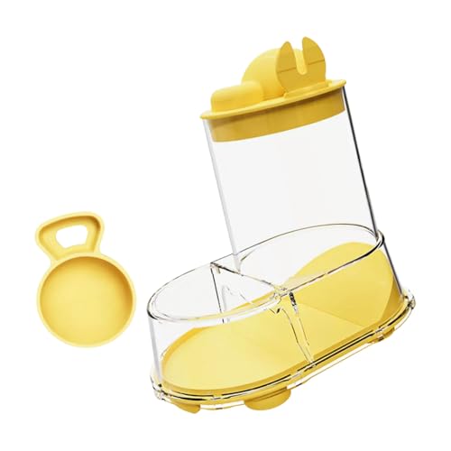 Abnehmbarer Hamster-Futterspender für kleine Tiere, transparent, für Haustiere, einfache Reinigung, Wartung, automatische Dosierung von Lilinzhi