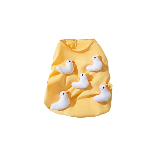 Entenpullover Hund Baumwollweste Für Große Hunde Für Die Frühlingsbasis Entenpullover Kleidung Cartoon Muster Bequeme Atmungsaktive Hundekleidung von Lilinzhi