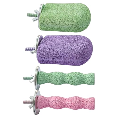 Lilinzhi 4pcs Papageien Barsch Kauen Spielzeugharz Vogelkäfigzubehör Für Schnabelnägel Trimmen Und Spielen Vogelkäfig Käsespielzeug Lilinzhi 4pcs Papageien Barsch Kauen Spielzeugharz Vogelkäfigzubehör Für Schnabelnägel Trimmen Und Spielen Vogelkäfig Käsespielzeug von Lilinzhi