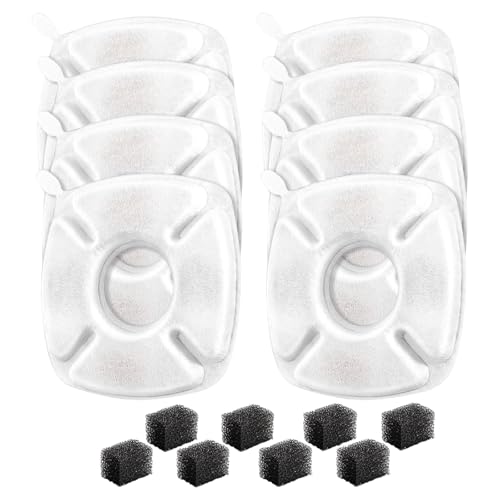 Lilinzhi Ersatzfilter Für Katzen/Hundwasserspender Fördern Besserer Trinkpaket Mit 8 Filter. Wasser Gesünderer Katzen Brunnen Ersatzfilter Macht von Lilinzhi