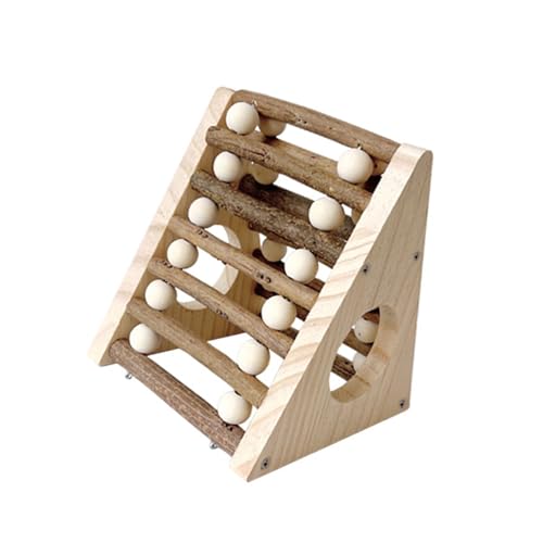 Lilinzhi Natural Cools Hamsterversteck aus Holz mit Kletterleiter, Hamsterkäfig für Kleintiere, Rennmäuse, Chinchillas Lilinzhi Natural Cools Hamsterversteck aus Holz mit Kletterleiter, Hamsterkäfig für Kleintiere, Rennmäuse, Chinchillas von Lilinzhi