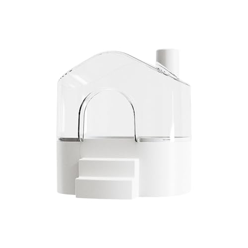 Spill Proof Hamster Sand Bad Box Behälter Mit Erhöhtem Basis Klares Design Für Lemming Und Kleinhäuser Hamster Sandbadbehälter von Lilinzhi