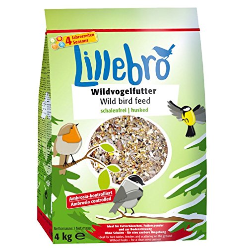 lillebro husk-free Wild Bird Food 20 kg. High Qualität Getreide, Samen und Nüsse, dass ideal für Vogelhäuser von Lillebro