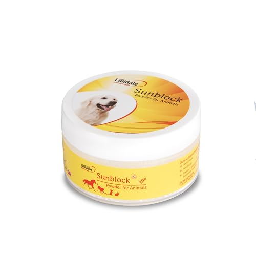 Lillidale Animal Sunblock Powder – Sonnenschutz für Hunde, Pferde, Katzen und andere Tiere – 24 Stunden Schutz – natürliche Mineralformel – Wasserabweisend und abwischbar Blockiert alle UVA- und Lillidale Animal Sunblock Powder – Sonnenschutz für Hunde, Pferde, Katzen und andere Tiere – 24 Stunden Schutz – natürliche Mineralformel – Wasserabweisend und abwischbar Blockiert alle UVA- und von Lillidale