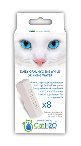 Lillylin CH08DC Zahnpflegetabs für Katzen passend zu unseren Trinkbrunnen mycatH2O von Lillylin
