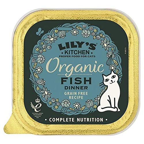 4X Lilys Küche Bio-Fisch Abendessen Für Katzen 85G von Lily's Kitchen