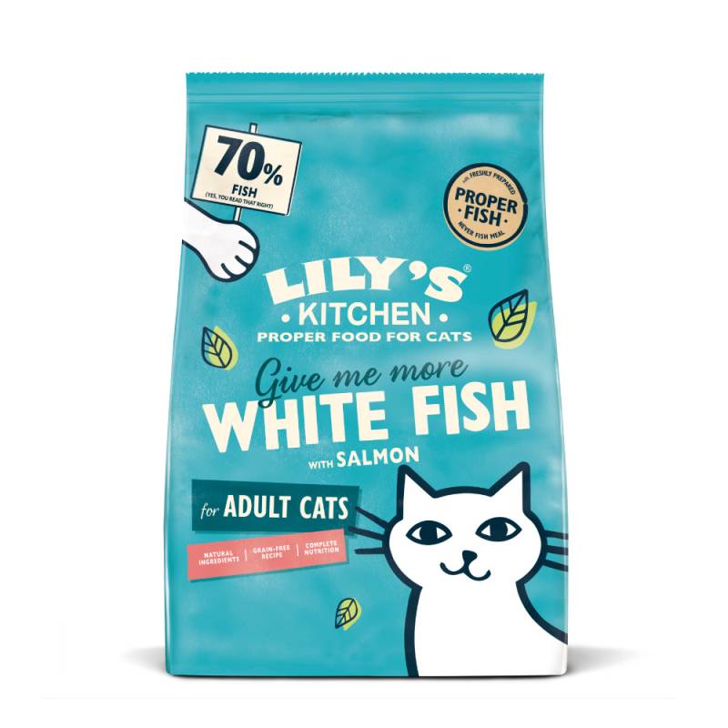 Lily's Kitchen Adult Cat Weißfisch & Lachs - Sparpaket: 2 x 2 kg von Lily's Kitchen