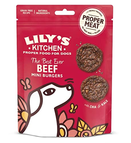Lily's Kitchen - Beef Mini Burger mit B uf für Hunde – 70 g Lily's Kitchen - Beef Mini Burger mit B uf für Hunde – 70 g von Lily's Kitchen