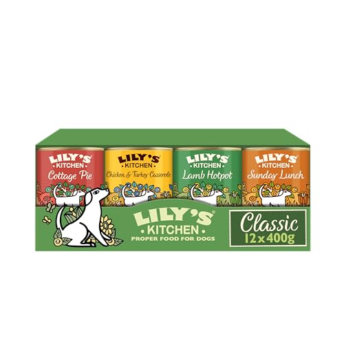 Lily's Kitchen Natürliches Nassfutter für ausgewachsene Hunde, Dosen, verschiedene Sorten (12 x 400g dosen) von Lily's Kitchen